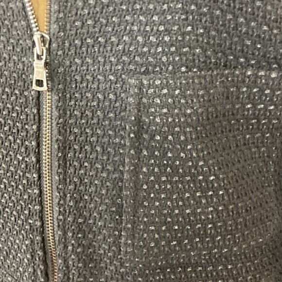 Ann Taylor Zip Retro Cropped "Lady" Tweed Jacket Sz 2 Black 287C - Picture 7 of 10